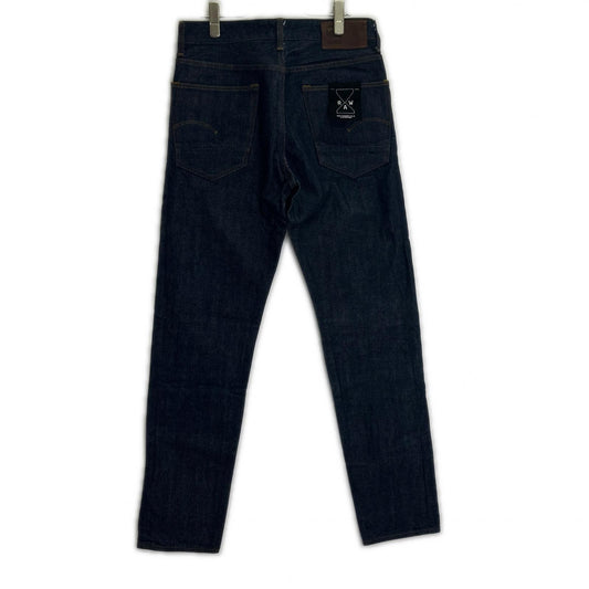 G-STAR RAW US FIRST AUTHENTIC TAPERED indigo button-fly tapered denim pants, bottoms