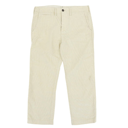 FORTELA Fortela VATORE-45 cotton button-fly corduroy pants men's bottoms ivory 32 bottoms