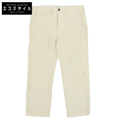 FORTELA Fortela VATORE-45 cotton button-fly corduroy pants men's bottoms ivory 32 bottoms