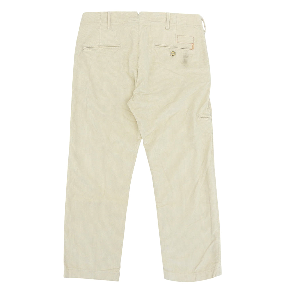 FORTELA Fortela VATORE-45 cotton button-fly corduroy pants men's bottoms ivory 32 bottoms