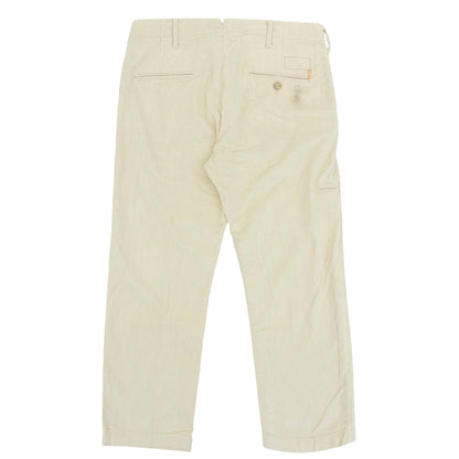 FORTELA Fortela VATORE-45 cotton button-fly corduroy pants men's bottoms ivory 32 bottoms