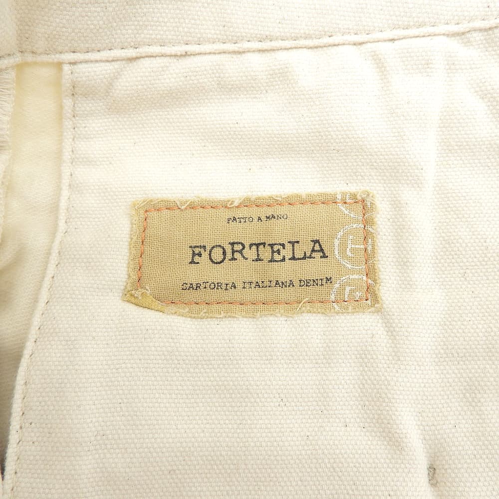 FORTELA Fortela VATORE-45 cotton button-fly corduroy pants men's bottoms ivory 32 bottoms