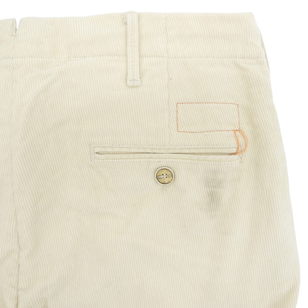 FORTELA Fortela VATORE-45 cotton button-fly corduroy pants men's bottoms ivory 32 bottoms