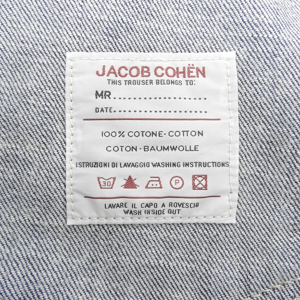 JACOB COHEN ヤコブコーエン TYPE 688 コットン ボタンフライ テーパードデニムパンツ ボトムス メンズ インディゴ 32 ボトムス