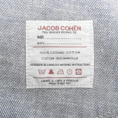 JACOB COHEN ヤコブコーエン TYPE 688 コットン ボタンフライ テーパードデニムパンツ ボトムス メンズ インディゴ 32 ボトムス