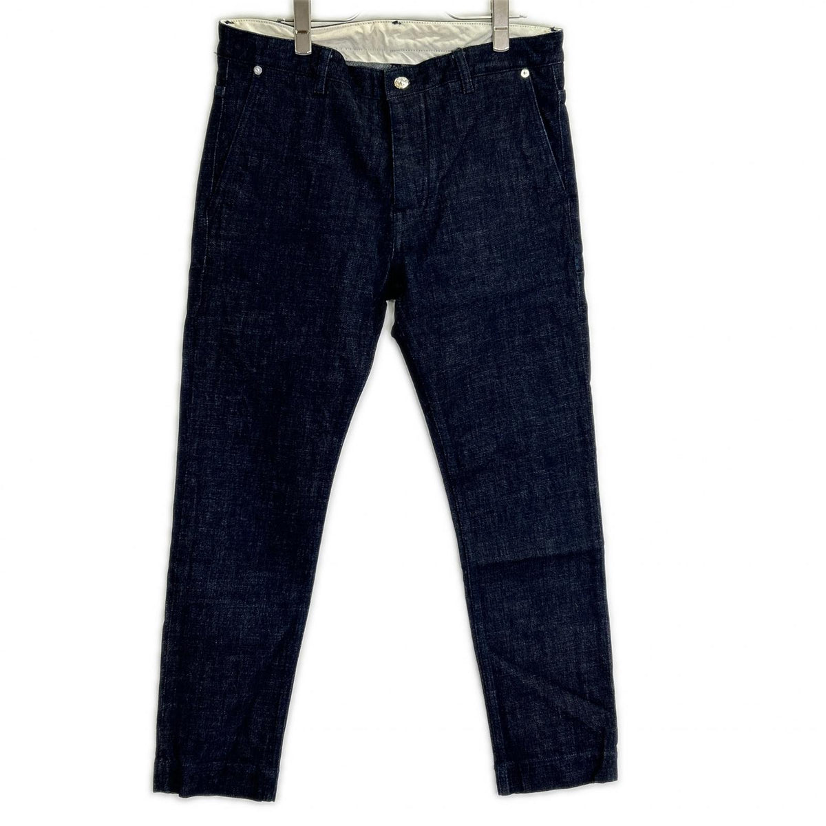 Nine In The Morning 9SS18-AT09 all-indigo cotton button-fly tapered denim pants, bottoms
