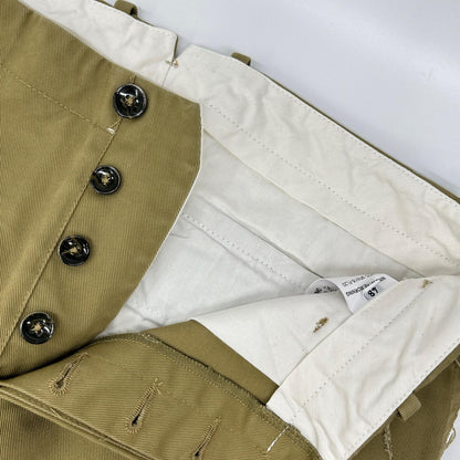 Nine In The Morning ナインインザモーニング 9FW16-FL20 カーキ コットン フリンジデザイン ボタンフライ テーパードスラックス ボトムス