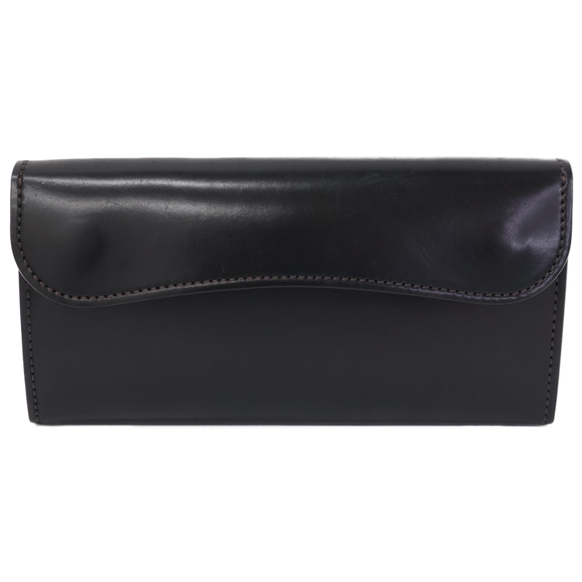 WILDSWANS ワイルドスワンズ ホーウィン社シェルコードバン x サドルプルアップ WAVE ウェーブ 長財布 長財布（小銭入れあり）