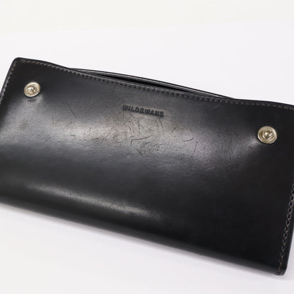 WILDSWANS ワイルドスワンズ ホーウィン社シェルコードバン x サドルプルアップ WAVE ウェーブ 長財布 長財布（小銭入れあり）