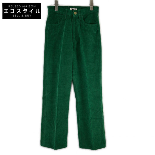 AURALEE オーラリー A22AP02MM 22AW グリーン WOOL COTTON MOLE PANTS コーデュロイパンツ ボトムス