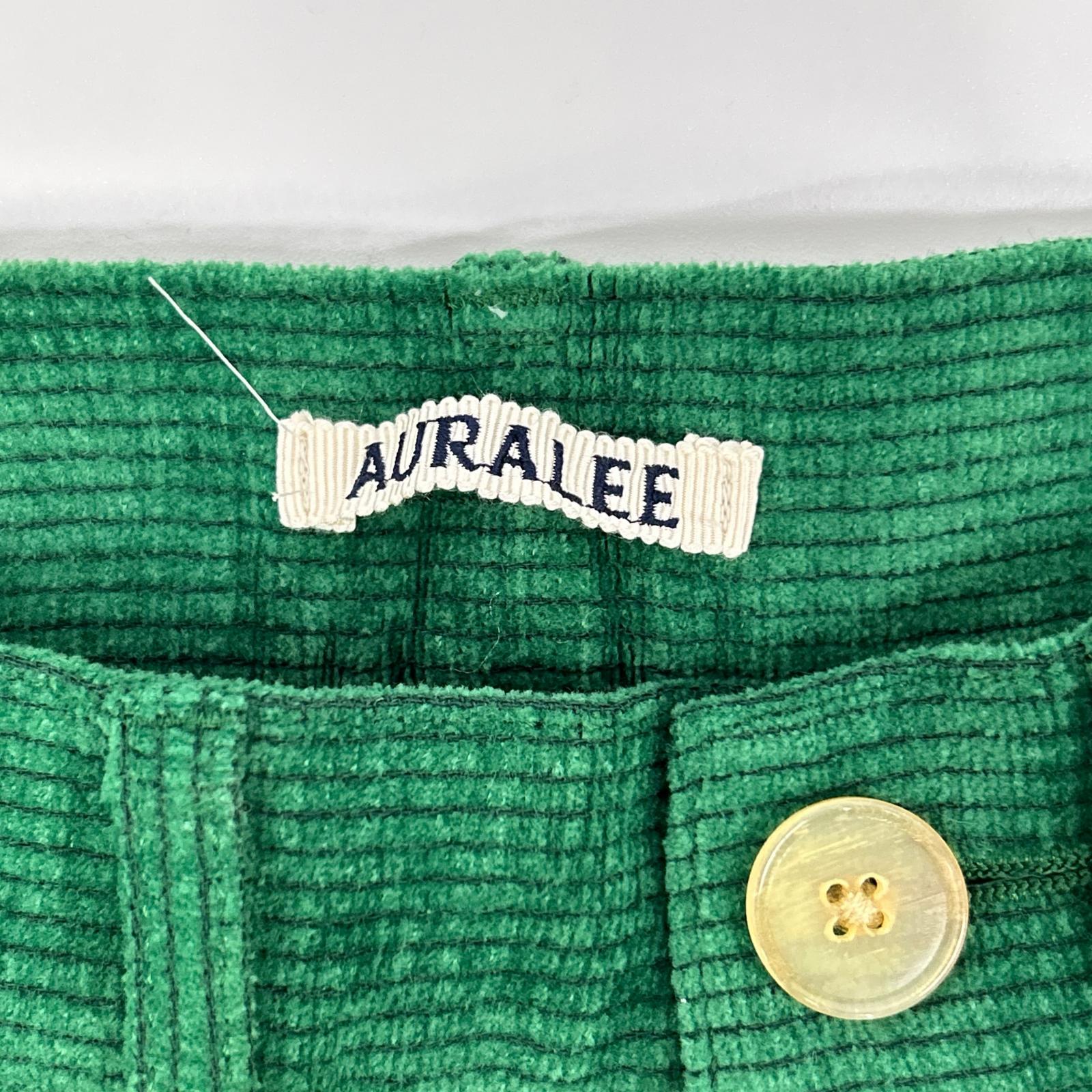 AURALEE オーラリー A22AP02MM 22AW グリーン WOOL COTTON MOLE PANTS コーデュロイパンツ ボトムス