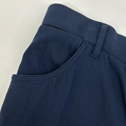 JILSANDER ジルサンダー JSPQ301005WQ25150001 ネイビー コットンシルク センタープレスストレートスラックスパンツ ボトムス