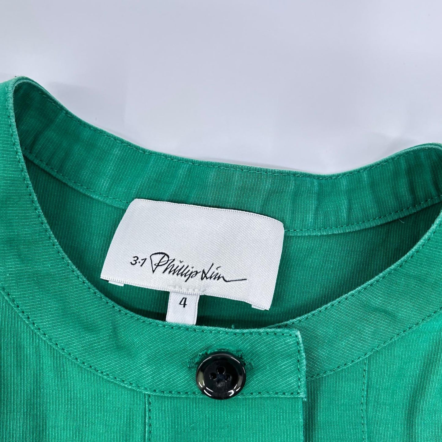 3.1 Phillip lim スリーワンフィリップリム グリーン ショートスリーブジャンプスーツ オーバーオール オールインワン