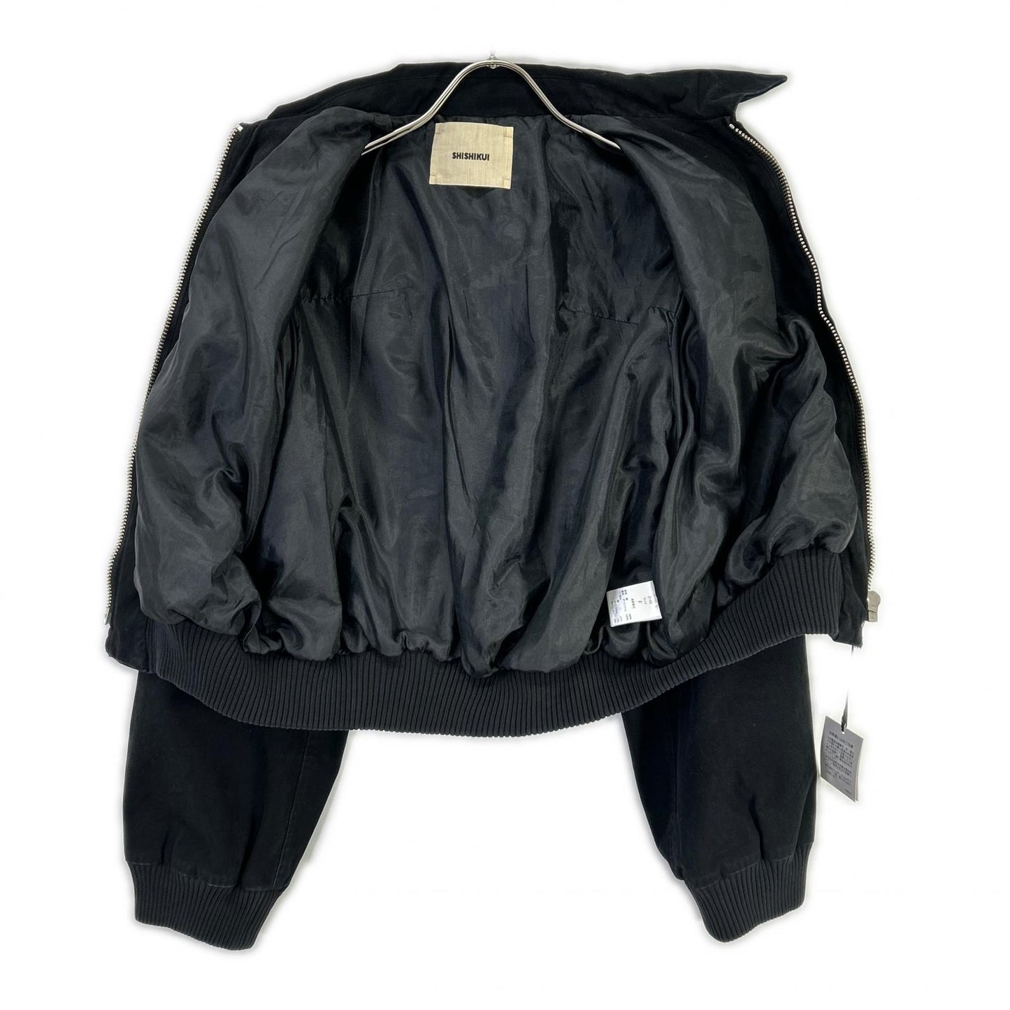 THE SHISHIKUI シシクイ 2143 25AW ブラック ジップアップ ウォッシュ加工 ジャケット ジャケット