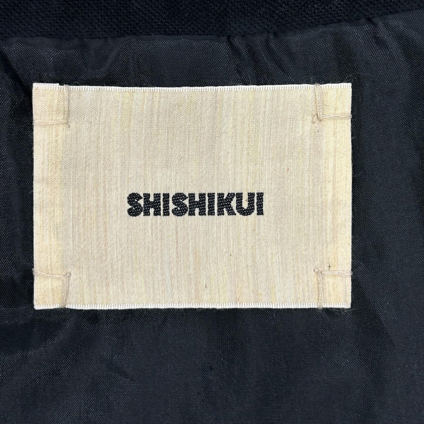THE SHISHIKUI シシクイ 2143 25AW ブラック ジップアップ ウォッシュ加工 ジャケット ジャケット