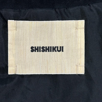 THE SHISHIKUI シシクイ 2143 25AW ブラック ジップアップ ウォッシュ加工 ジャケット ジャケット