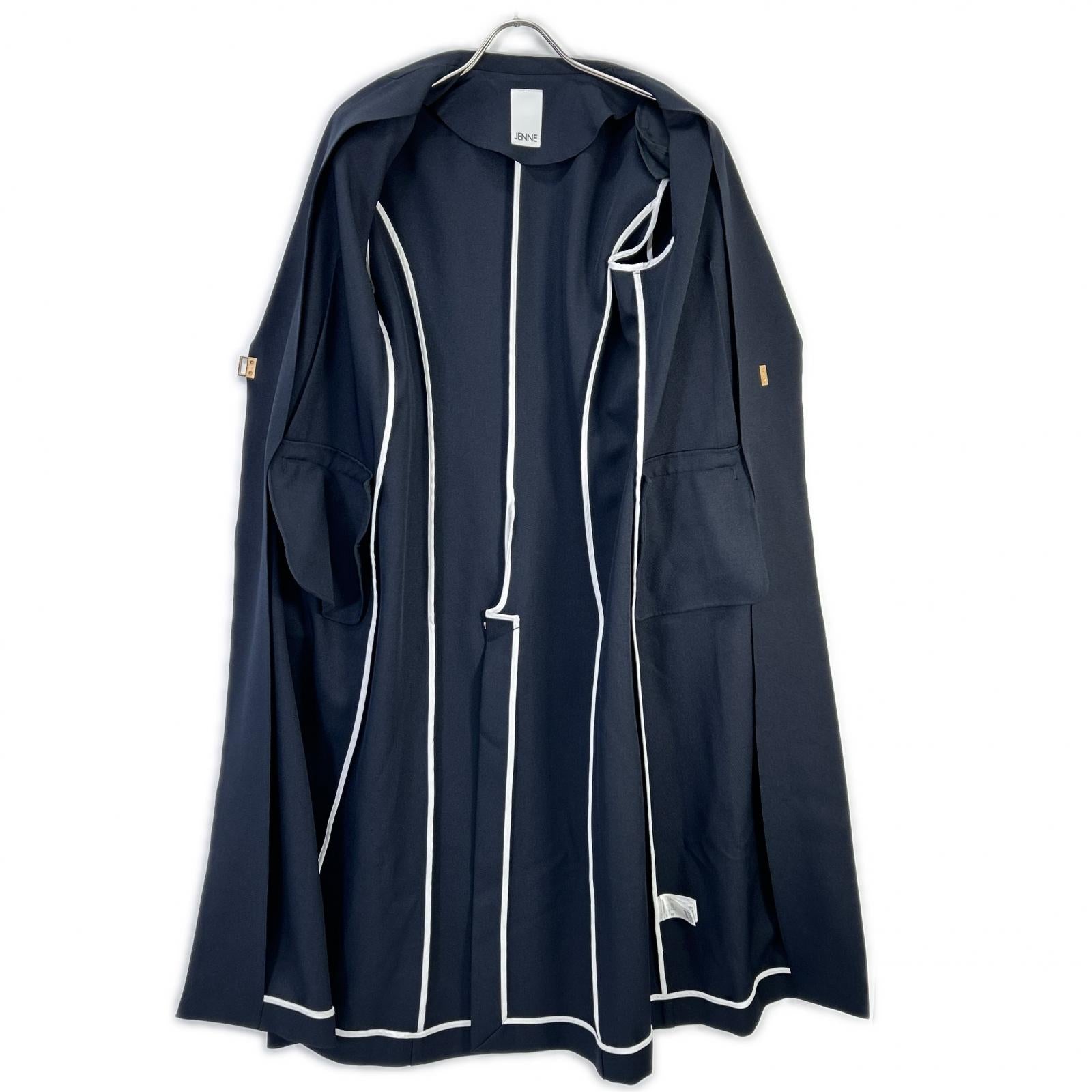 JENNE ジェンヌ sty26ss-jk09 26SS ネイビー ウエストシェイプ シャープロングジャケット ジャケット