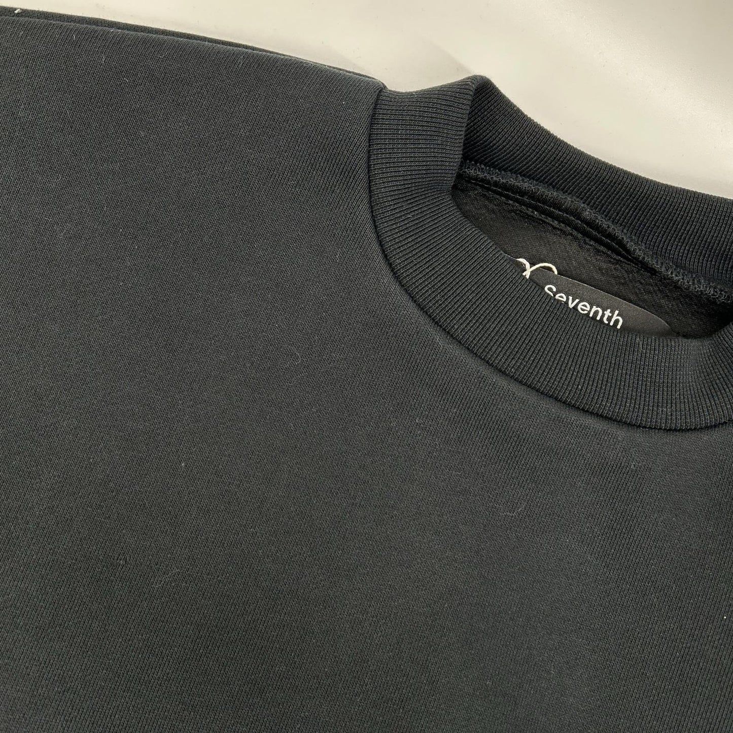 Seventh セブンス 75-13-0738-428 ブラック クルーネック V2 Crewneck スウェット トップス