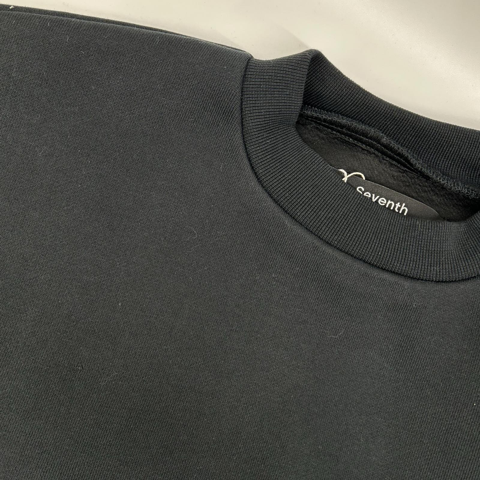Seventh セブンス 75-13-0738-428 ブラック クルーネック V2 Crewneck スウェット トップス