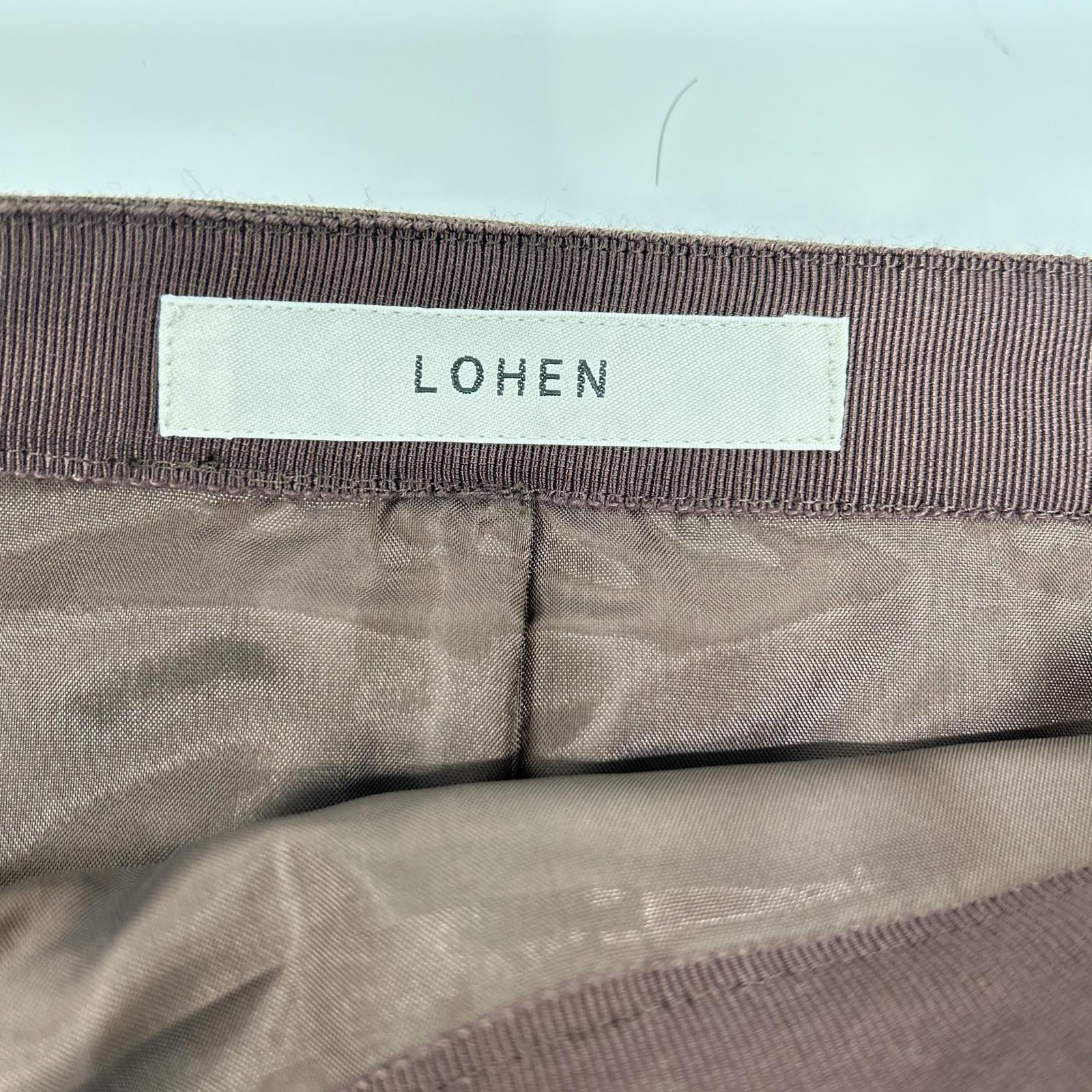 LOHEN ローヘン LH25W-SK075 25AW ブラウン パイピングロングスカート スカート