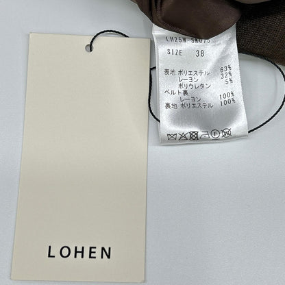 LOHEN ローヘン LH25W-SK075 25AW ブラウン パイピングロングスカート スカート