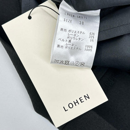 LOHEN ローヘン LH25W-SK075 25AW ブラック パイピングロングスカート スカート