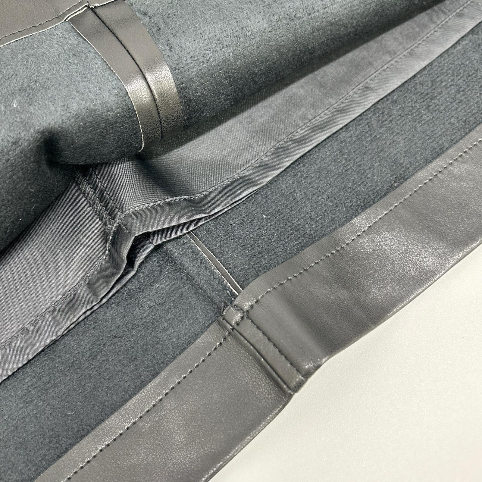 Demi-Luxe BEAMS デミルクスビームス 24年製 ブラック フェイクレザー フレアスカート スカート