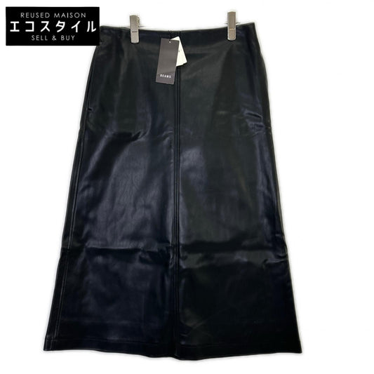 Demi-Luxe BEAMS デミルクスビームス 24年製 ブラック フェイクレザー フレアスカート スカート