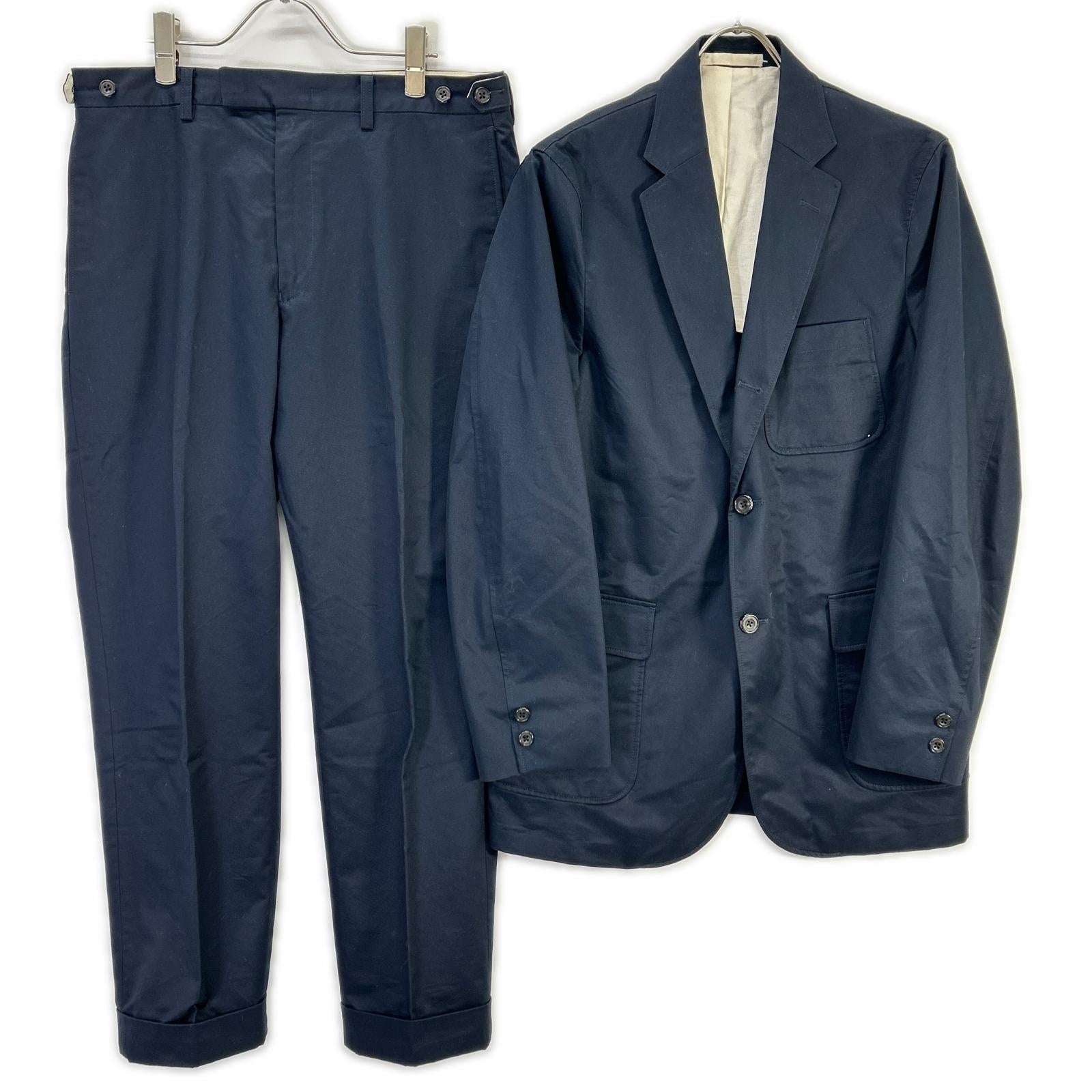 BEAMS+ ビームスプラス 23SS ネイビー 80/3 Twill 3B ジャケット/パンツ セットアップ スーツ セットアップ