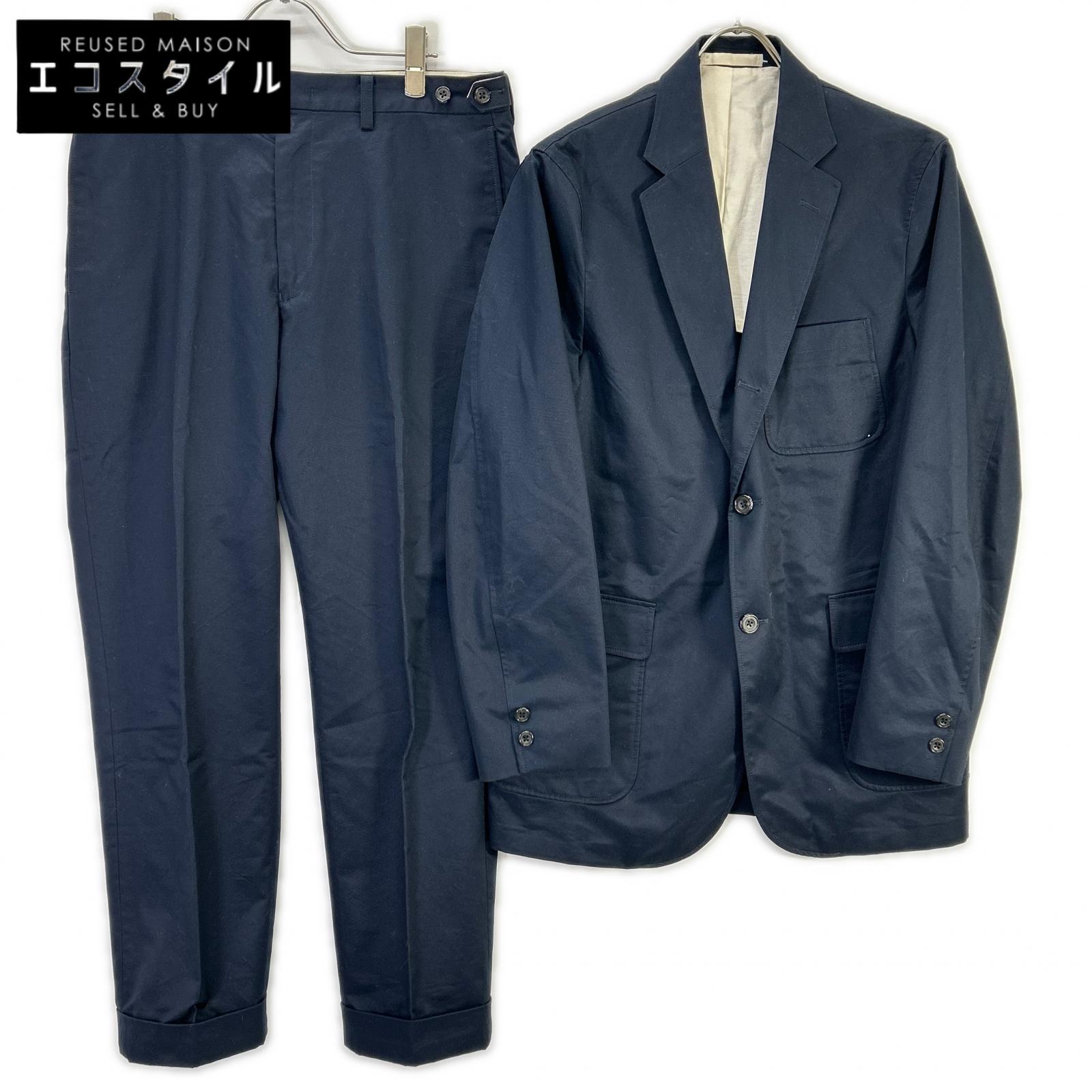 BEAMS+ ビームスプラス 23SS ネイビー 80/3 Twill 3B ジャケット/パンツ セットアップ スーツ セットアップ