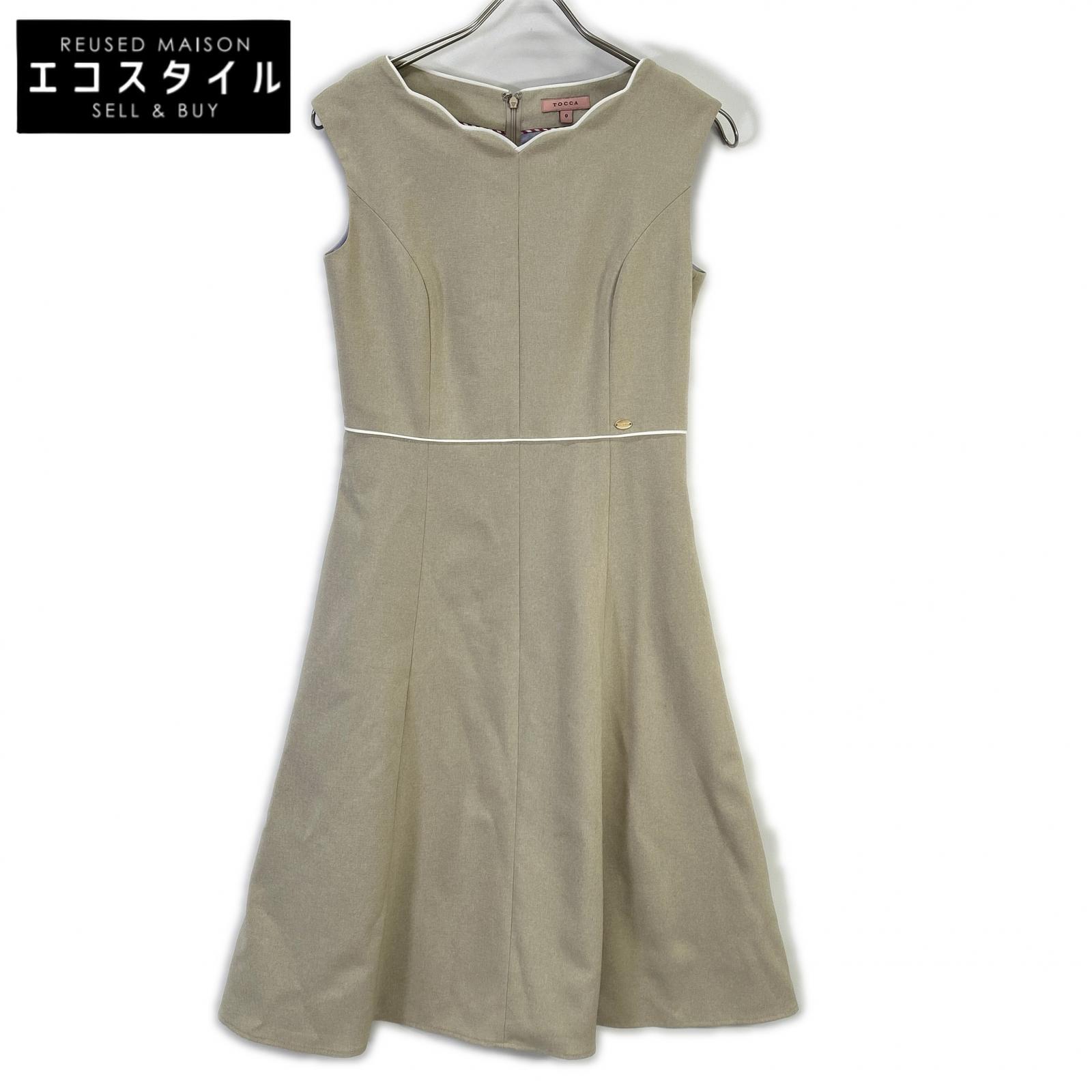 TOCCA トッカ 24SS ベージュ ノースリーブワンピース ワンピース