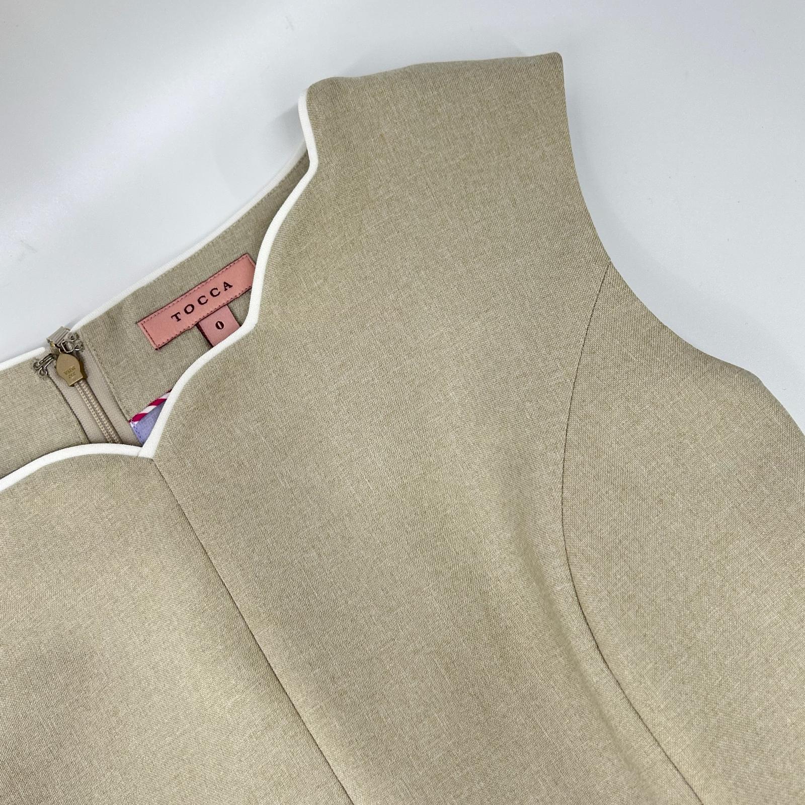 TOCCA トッカ 24SS ベージュ ノースリーブワンピース ワンピース