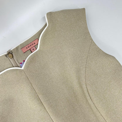 TOCCA トッカ 24SS ベージュ ノースリーブワンピース ワンピース
