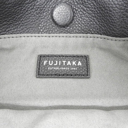 FUJITAKA フジタカ サブバッグ A4 ショルダーバッグ トートバッグ レディース レザー ブラック×グレー ショルダーバッグ