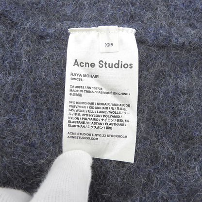 ACNE STUDIOS アクネ ストゥディオズ ボタンレス ロング ニット カーディガン モヘア混 レディース ネイビー XXS 19MC53 トップス