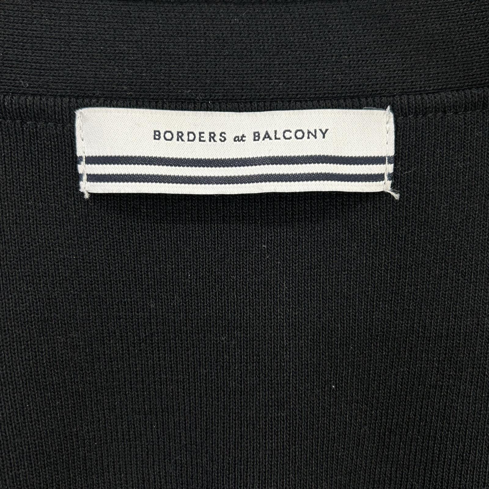 BORDERS at BALCONY ボーダーズアットバルコニー BD2411-1G-30 ブラック レーヨン混 SCALLOP GILET/スカラップジレ ベスト