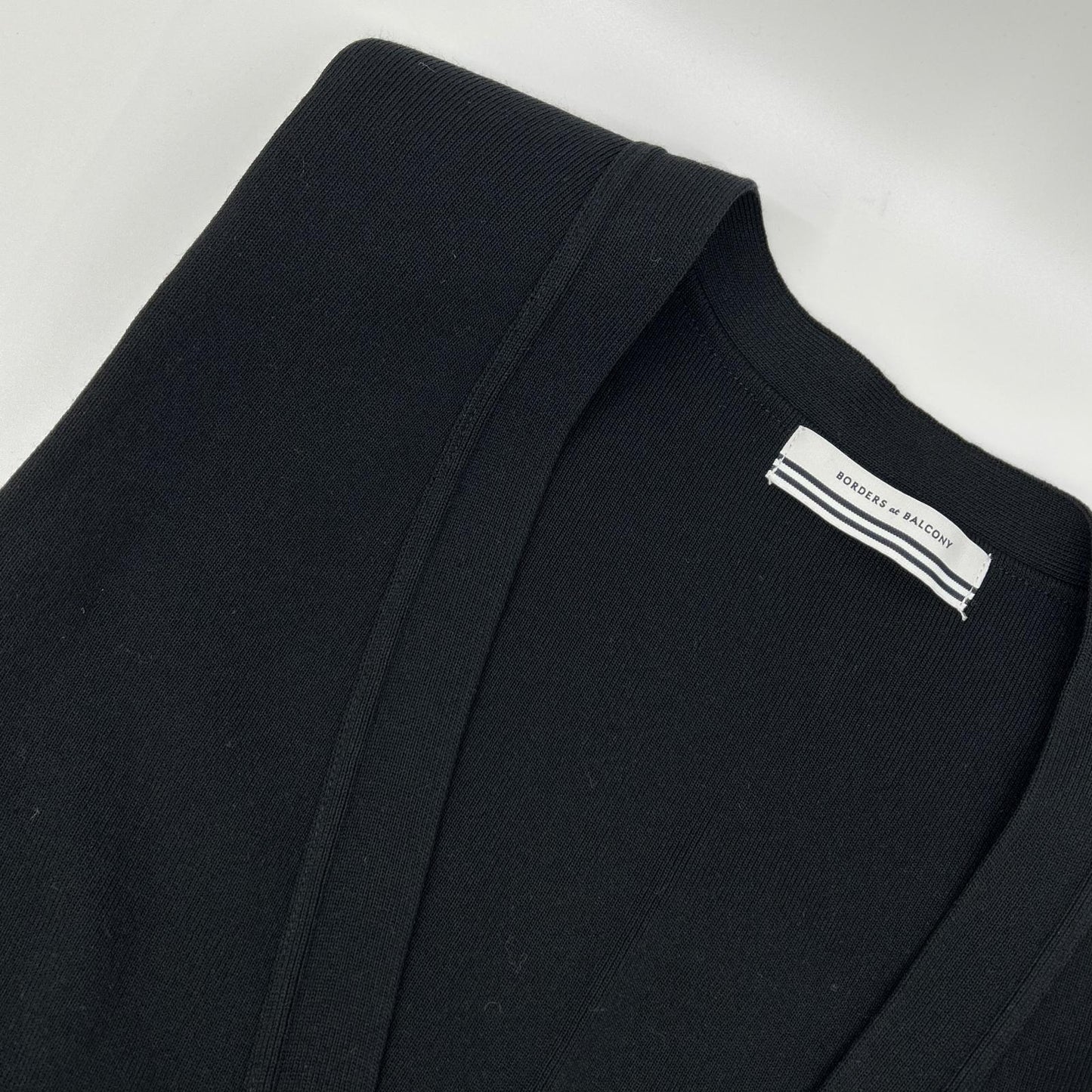 BORDERS at BALCONY ボーダーズアットバルコニー BD2411-1G-30 ブラック レーヨン混 SCALLOP GILET/スカラップジレ ベスト