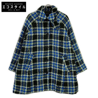 MAISON SPECIAL メゾンスペシャル 25AW 21252165304 ブルー ウール混 Color Check 2Way Cape Coat コート