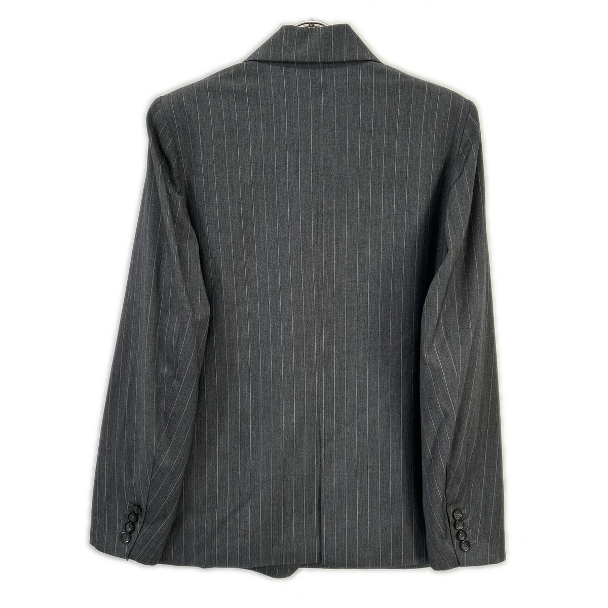 MAISON SPECIAL メゾンスペシャル 24SS 21241115303 グレー レーヨン混 ストライプ Side Zip Double Breasted Jacket ジャケット