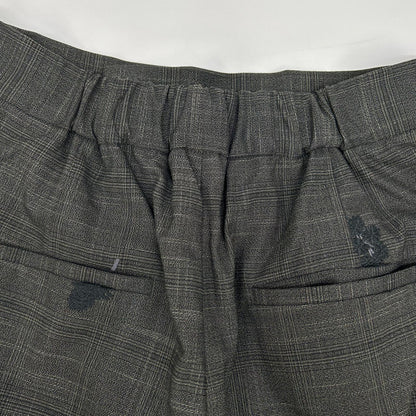 AMERI アメリ 25AW 0125208930570 グレー レーヨン混 CHECK FLOWER PLEATS PANTS ボトムス