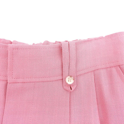 Ameri Excellent-condition SLAB TWEED OVAL WIDE wide-leg pants, women's, pink, M, 02410820130, bottoms