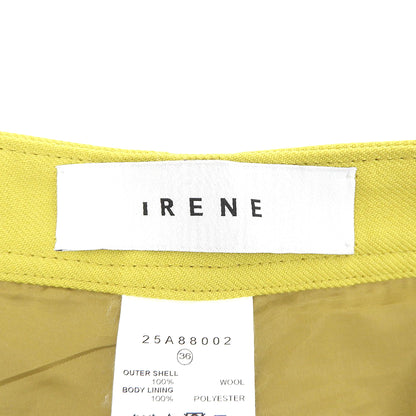 IRENE アイレネ Double Knees Work Pants パンツ ボトムス ウール レディース マスタード 36 25A88002 ボトムス