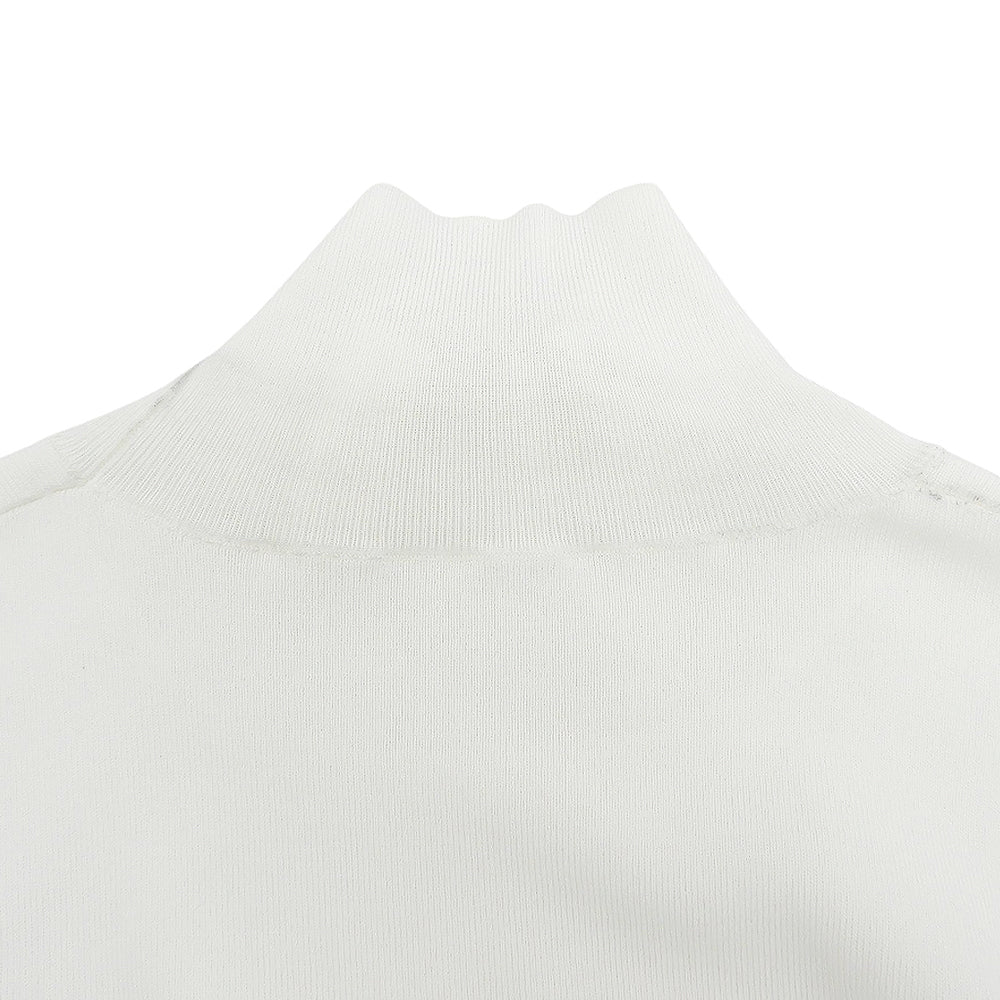 LE CIEL BLEU ルシェルブルー 美品 ハイネック ロングスリーブ ニットソー トップス レディース ホワイト 36 24SS 26S61105 トップス