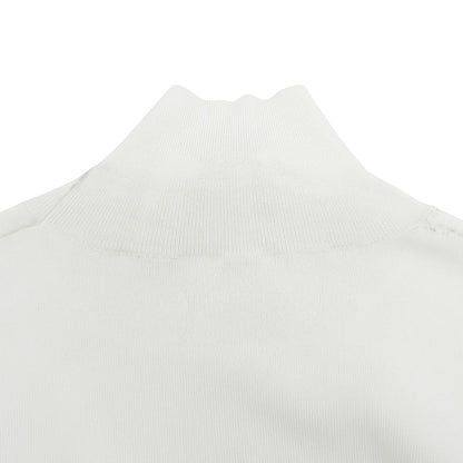 LE CIEL BLEU ルシェルブルー 美品 ハイネック ロングスリーブ ニットソー トップス レディース ホワイト 36 24SS 26S61105 トップス