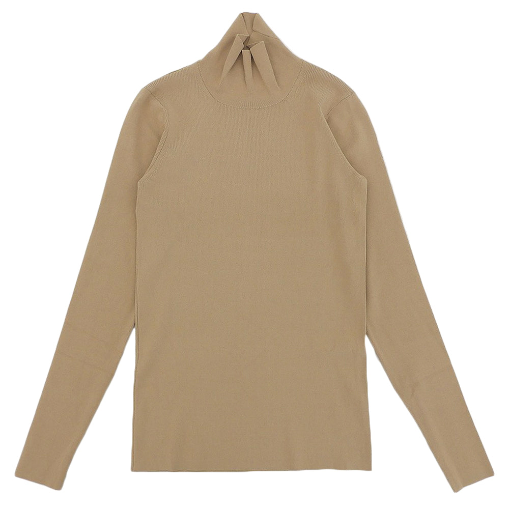 IRENE アイレネ ハイネック ロングスリーブ ニットソー トップス レディース ベージュ 36 21A81012 トップス
