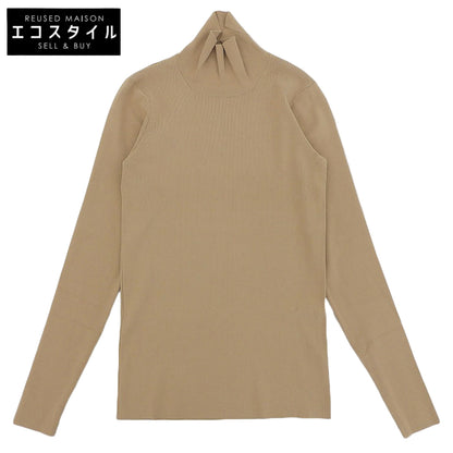 IRENE アイレネ ハイネック ロングスリーブ ニットソー トップス レディース ベージュ 36 21A81012 トップス