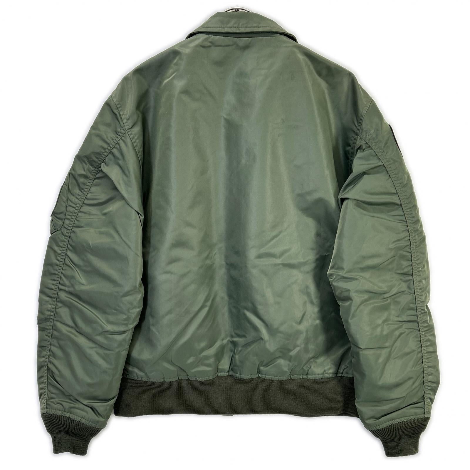 AVIREX アヴィレックス 783-0252039 セージグリーン TOPGUN CWU 36P VX-31 ナイロン ジップアップブルゾン ジャケット