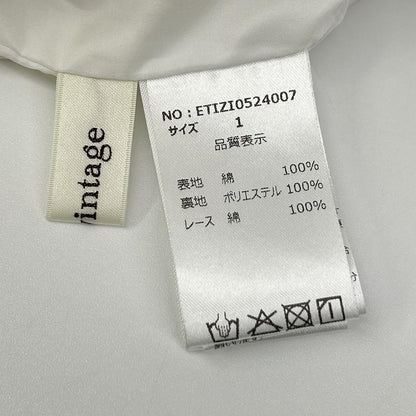 belle vintage ベルヴィンテージ ETIZI0524007 ホワイト コットン レースデザイン コクーン2wayワンピース ワンピース