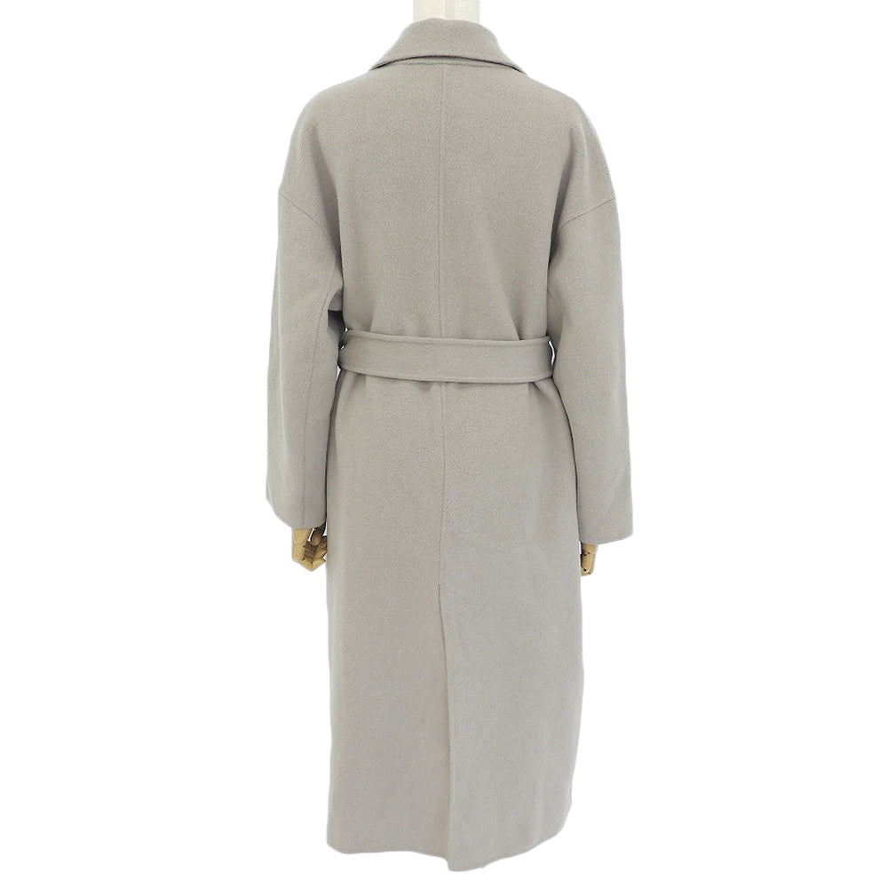 UNITED ARROWS Reversible tailored belted coat, wool and angora blend, women's, gray, 36, 1525-199-3933, coat
