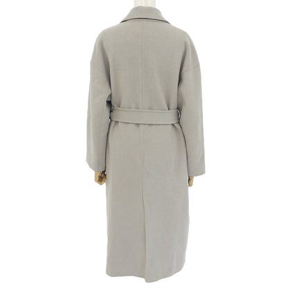 UNITED ARROWS Reversible tailored belted coat, wool and angora blend, women's, gray, 36, 1525-199-3933, coat